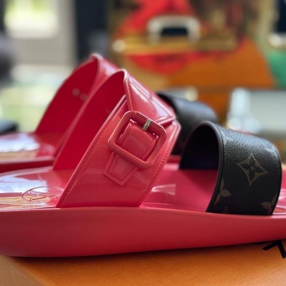 Sunbath Monogram Flat Mules - Picture 5 of 6